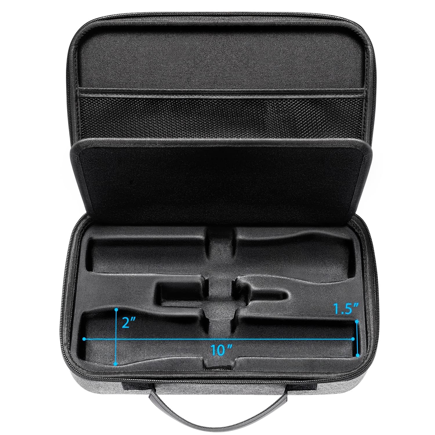 Bietrun Portable Microphone Storage Case Wireless Mics WXM 02/WXM 04/WXM 19/WXM19A/WXM 21, EVA Hard Shell Exterior Case, Case Only - Image 5