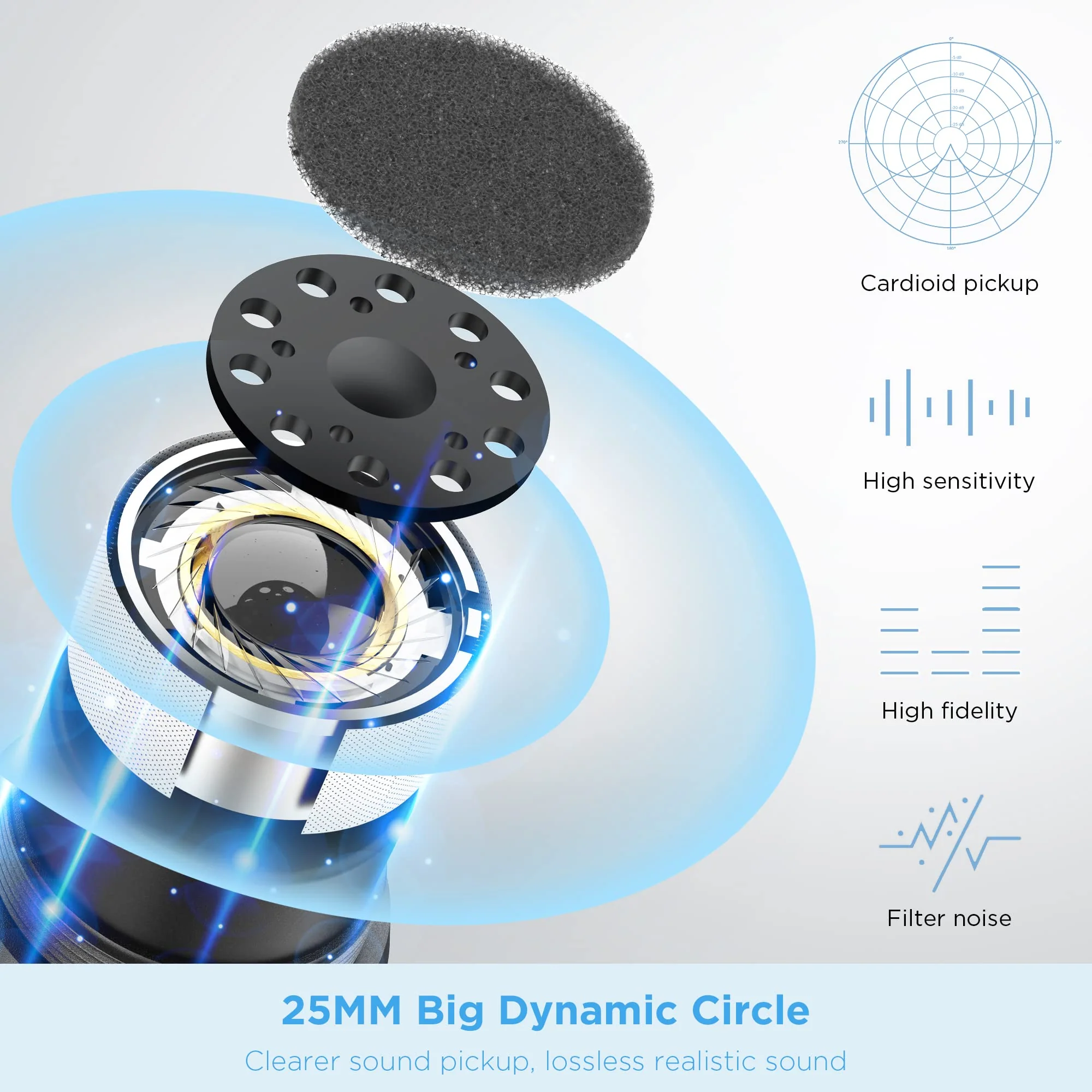 Bietrun Wireless Microphone, UHF Dual Handheld Cordless Dynamic Metal Mic Set with Rechargeable Receiver, 1/4'' Plug Output, for Karaoke, Church, Wedding, Party Singing(98 ft Range)(Auto Connect) Battery Microphone-WXM31-2 - Image 3