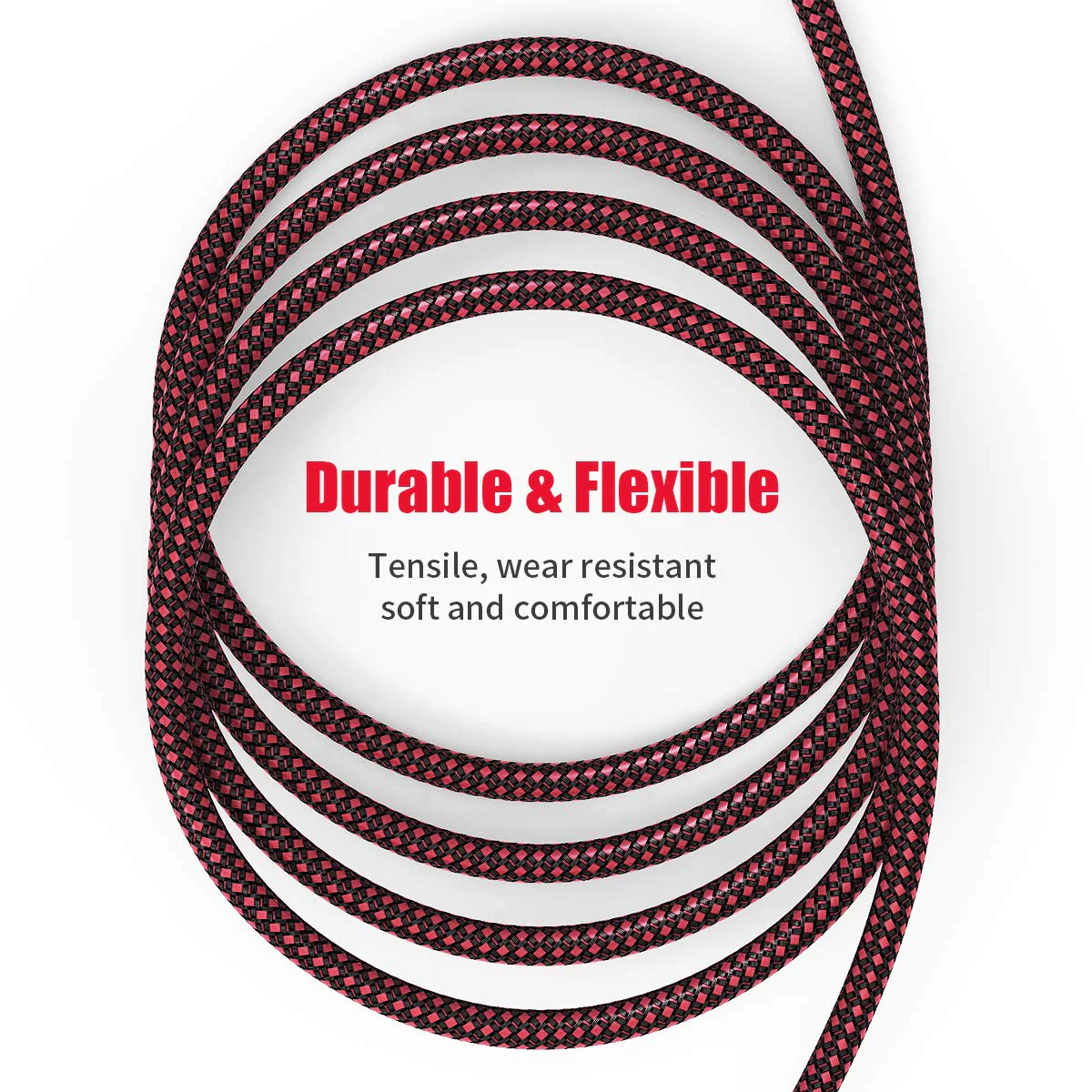 BIFALE XLR Female to 1/4 TS Cable 25ft 2Pack, Nylon Braided Microphone Cable TS 6.35mm Mono Jack Unbalanced Microphone Cable Heavy Duty Mic Cable TS to XLR Female-25FT-2Pack - Image 3