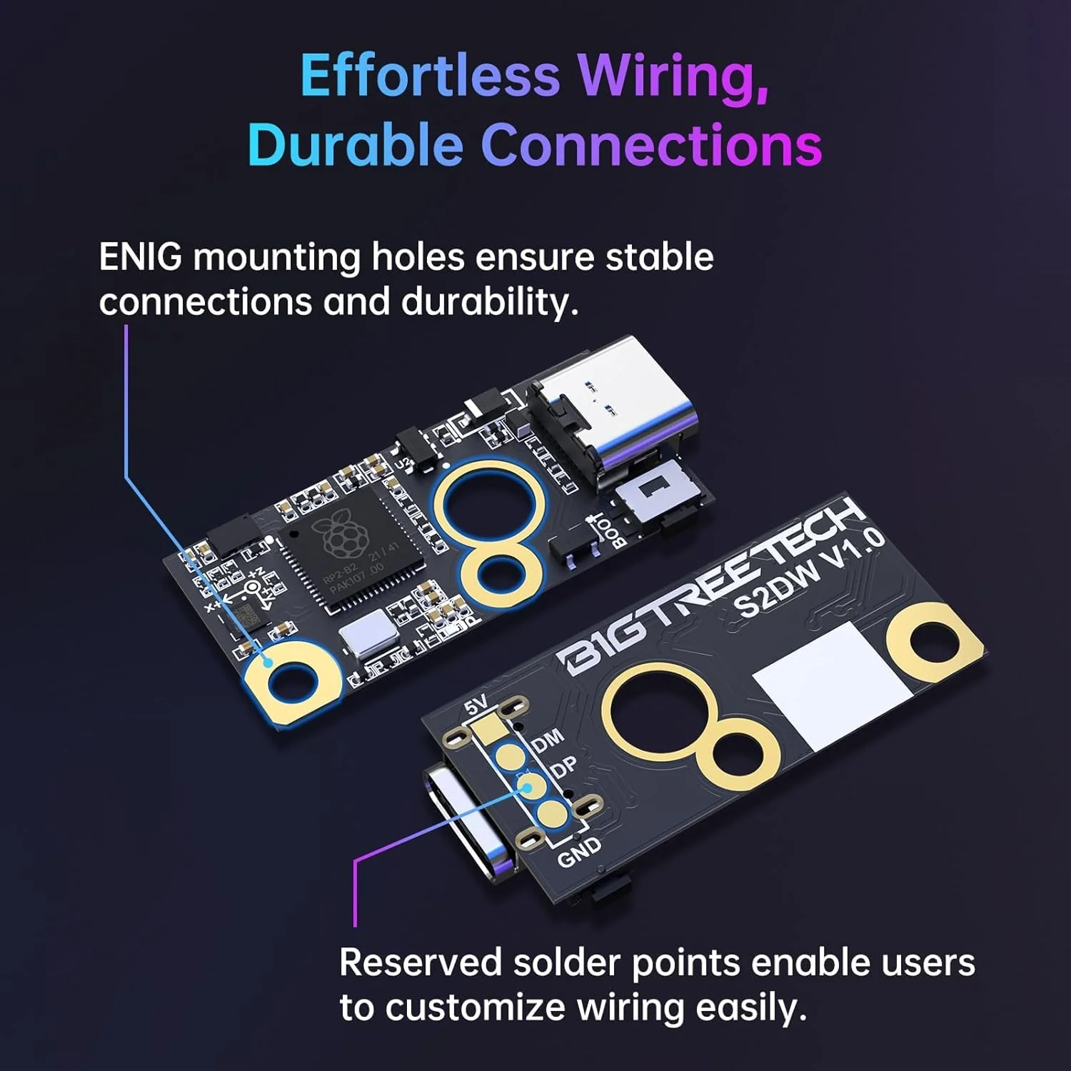 BIGTREETECH S2DW V1.0 Acceleration Sensor Module Compatible Clipper/BIGTREETECH Pi/Raspberry-Pi, High Resolution Tilt-Sensing Accelerometer - Image 5