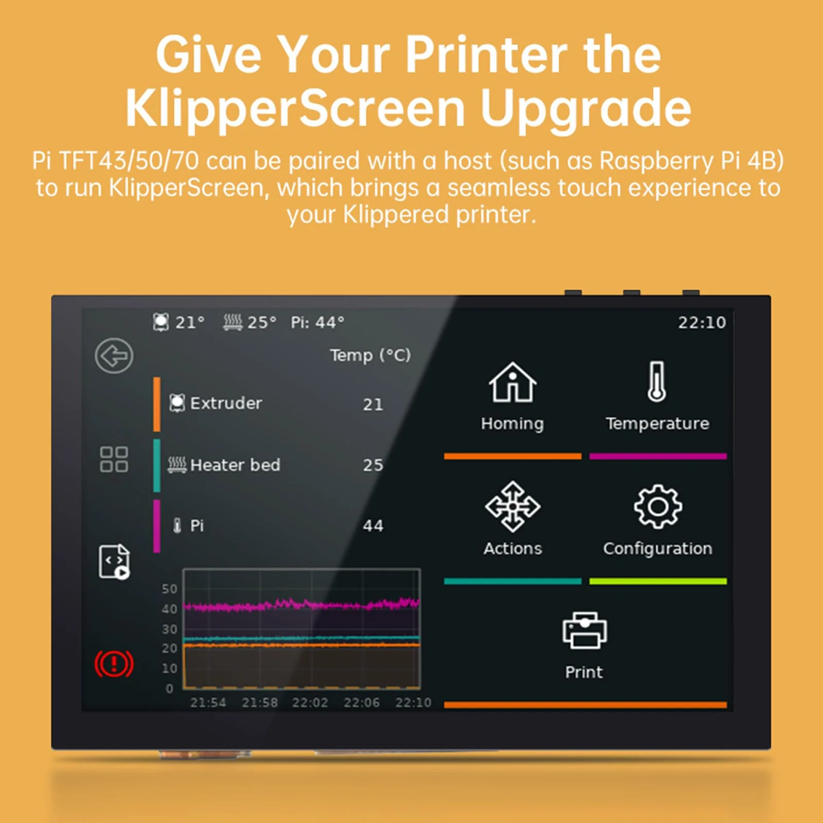 BIGTREETECH Upgrade PITFT50 V2.1 Graphic Smart Display DSI Interface 5 inch LCD Touch Screen Suitable for Raspberry-Pi Pi TFT50 V2.1 - Image 2
