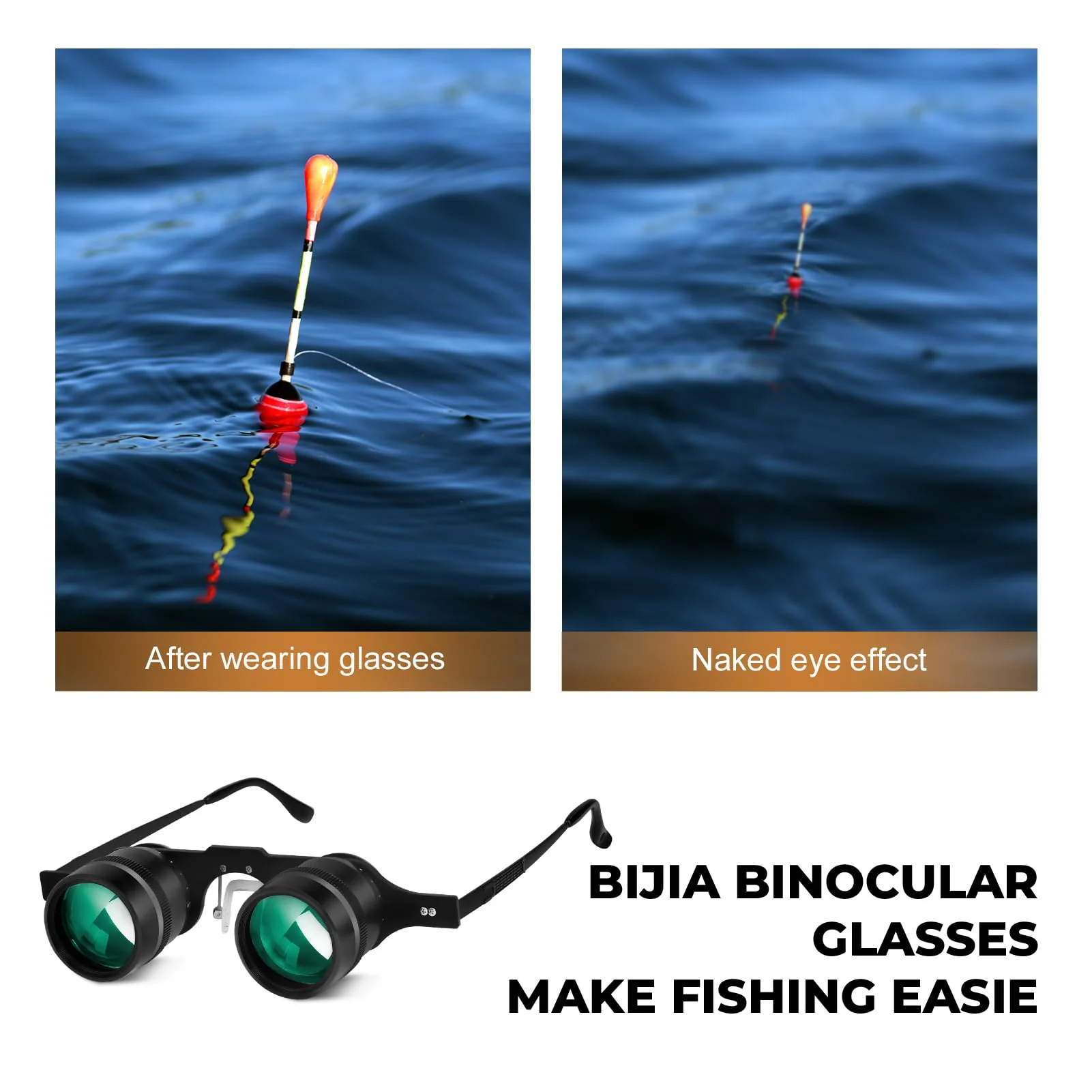 BIJIA 3X Opera Binocular Glasses,Hands-Free Lazy Glasses Binoculars Lightweight for Fishing,Bird Watching,Tv,Sports,Concerts,Theater,and Sightseeing,for Adults Men Women(Upgraded HD Green Film) - Image 4