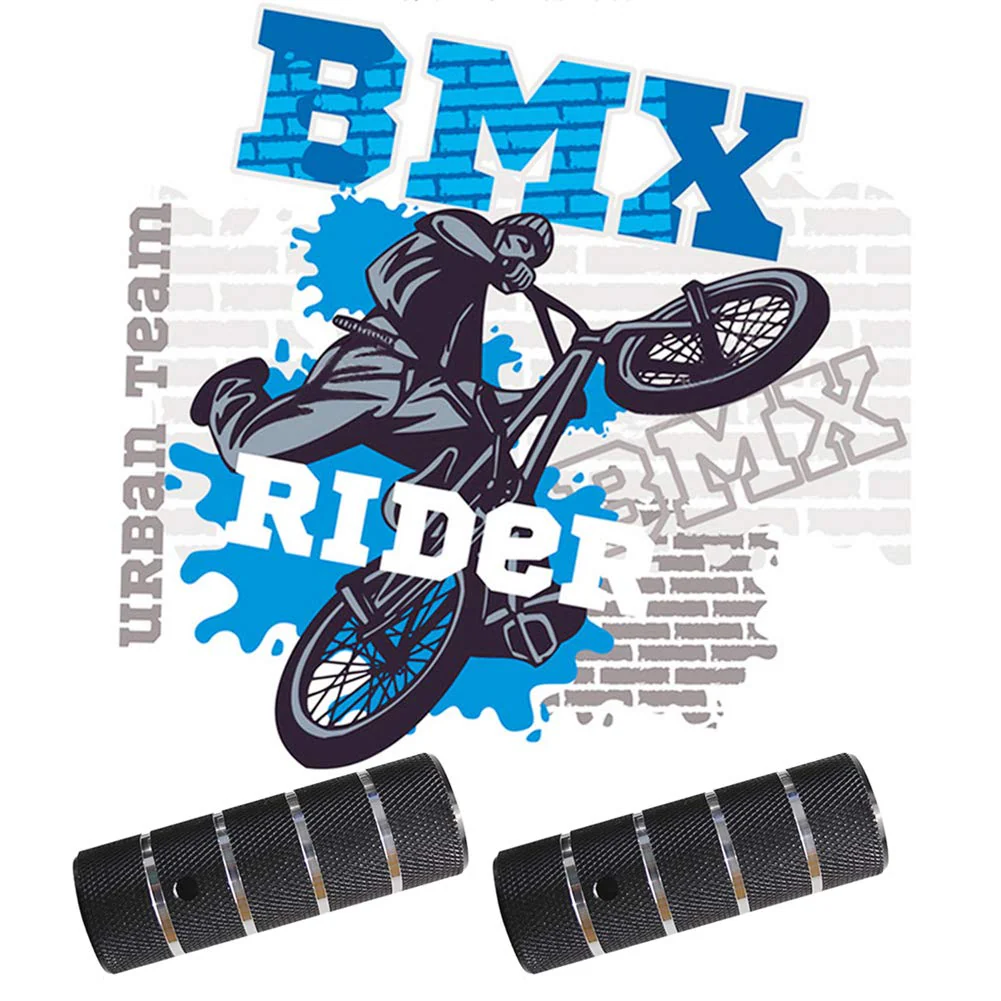 Bike Pegs 4.3" Length,Suitable for 14mm Axles, Freestyle BMX Bicycles,Durable and Stylish Non-Slip Black 1 - Image 6