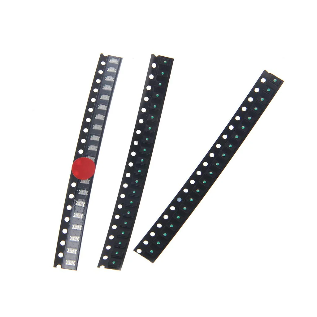 BIlinli 100 Pieces 5 Colours 1206 SMD LED Light Red White Green Blue Yellow Assotment Kit - Image 4