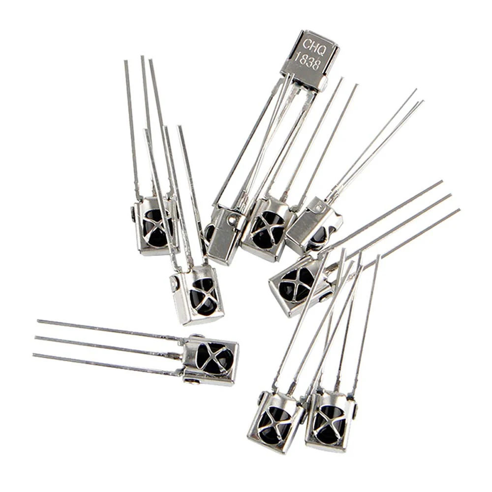 BIlinli TL1838 VS1838B 1838 38 Khz IR Infrared Receiver with Metal Housing Universal Receiver Pack of 10