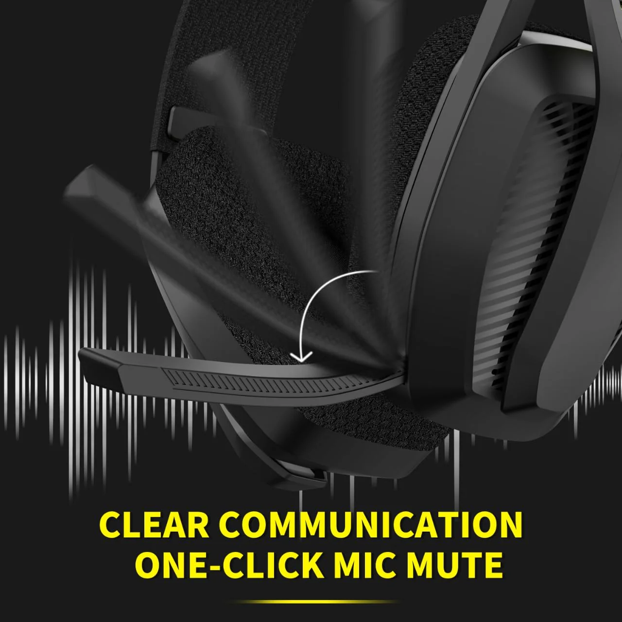 BINNUNE 2.4GHz Wireless Gaming Headset with Mic for PS5, PS4, PC, Mac, Playstation 4 5, Bluetooth Gaming Headset with Flip Microphone, Gaming Headphones for Laptop Computer, Black - Image 6