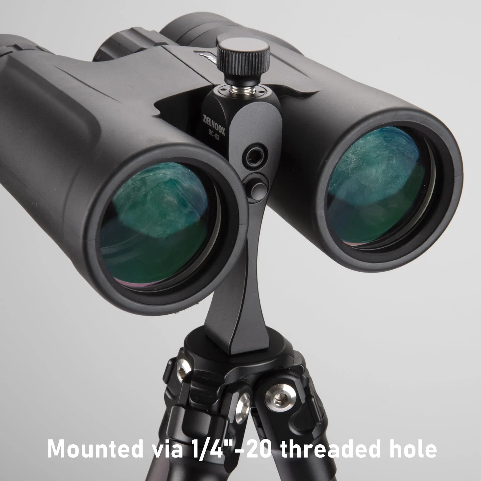 Binocular Tripod Adapter, Detachable ARCA Dovetail Quick Release Plate, 1/4" Mounting Screw Mount Hole,Anti-Drop Proof Binocular Threaded Stud - Image 7