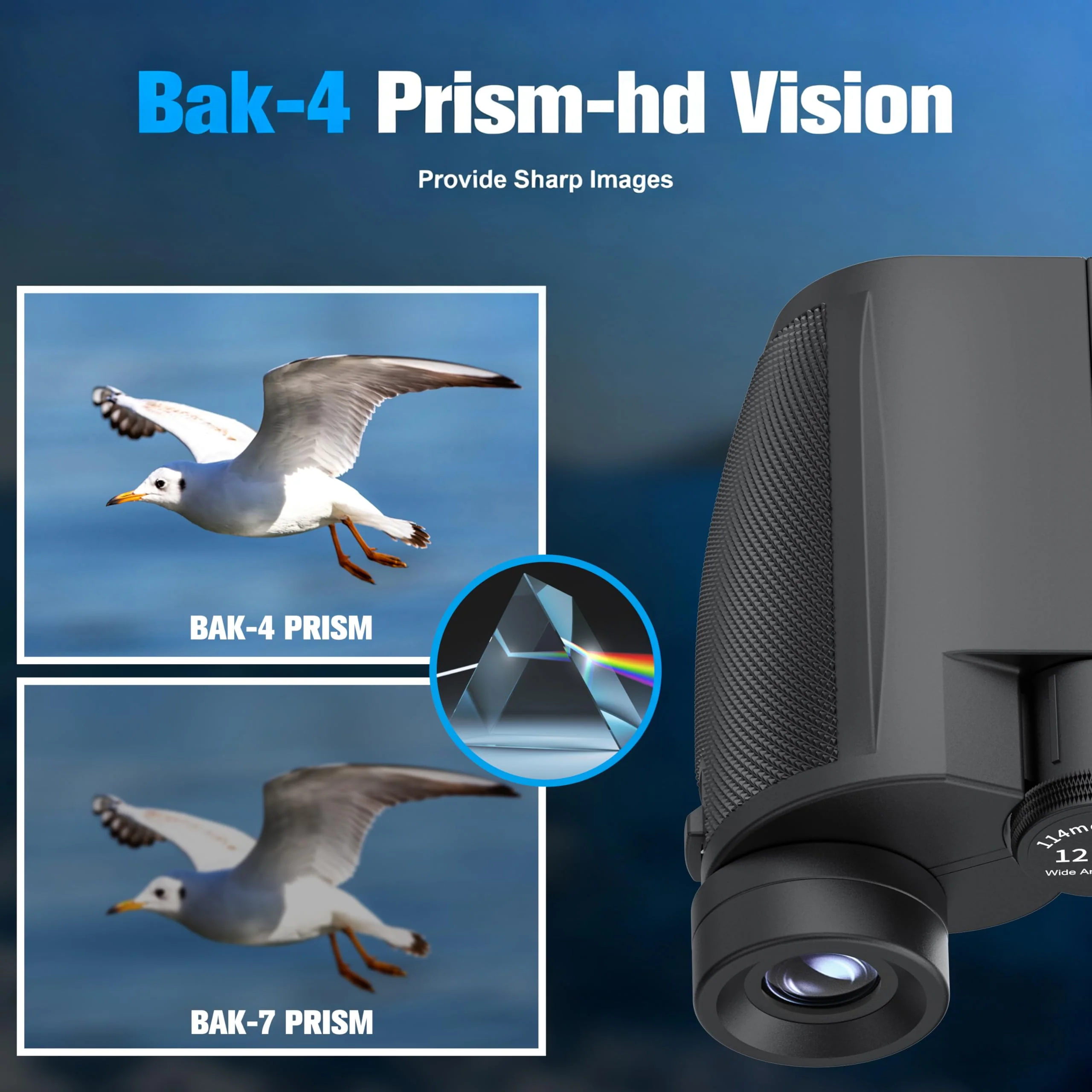 Binoculars 12x25 for Adults and Kids Night Vision Binoculars Compact Binocular Waterproof Binocular Wide Field of View for Bird Watching,Hiking,Hunting,Concert with Binocular Cases Darkgrey - Image 5