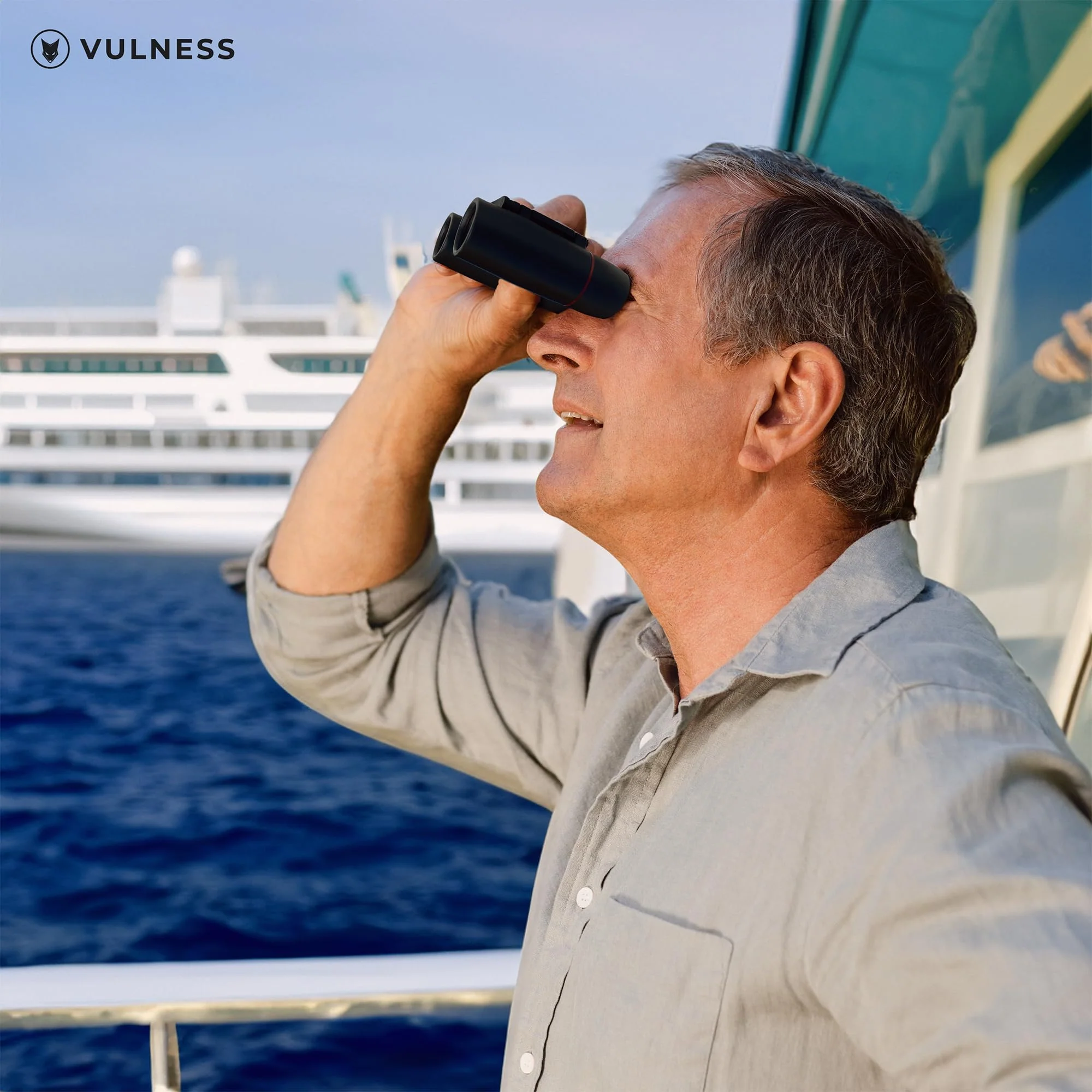 Binoculars for Adults | Compact Small Mini Travel Binocular for Bird Watching High Powered Electronics Cruise Ship Essentials Norwegian Alaska Must Haves Hiking Camping Gear a by VULNESS (Black, 8X21) Black - Image 8