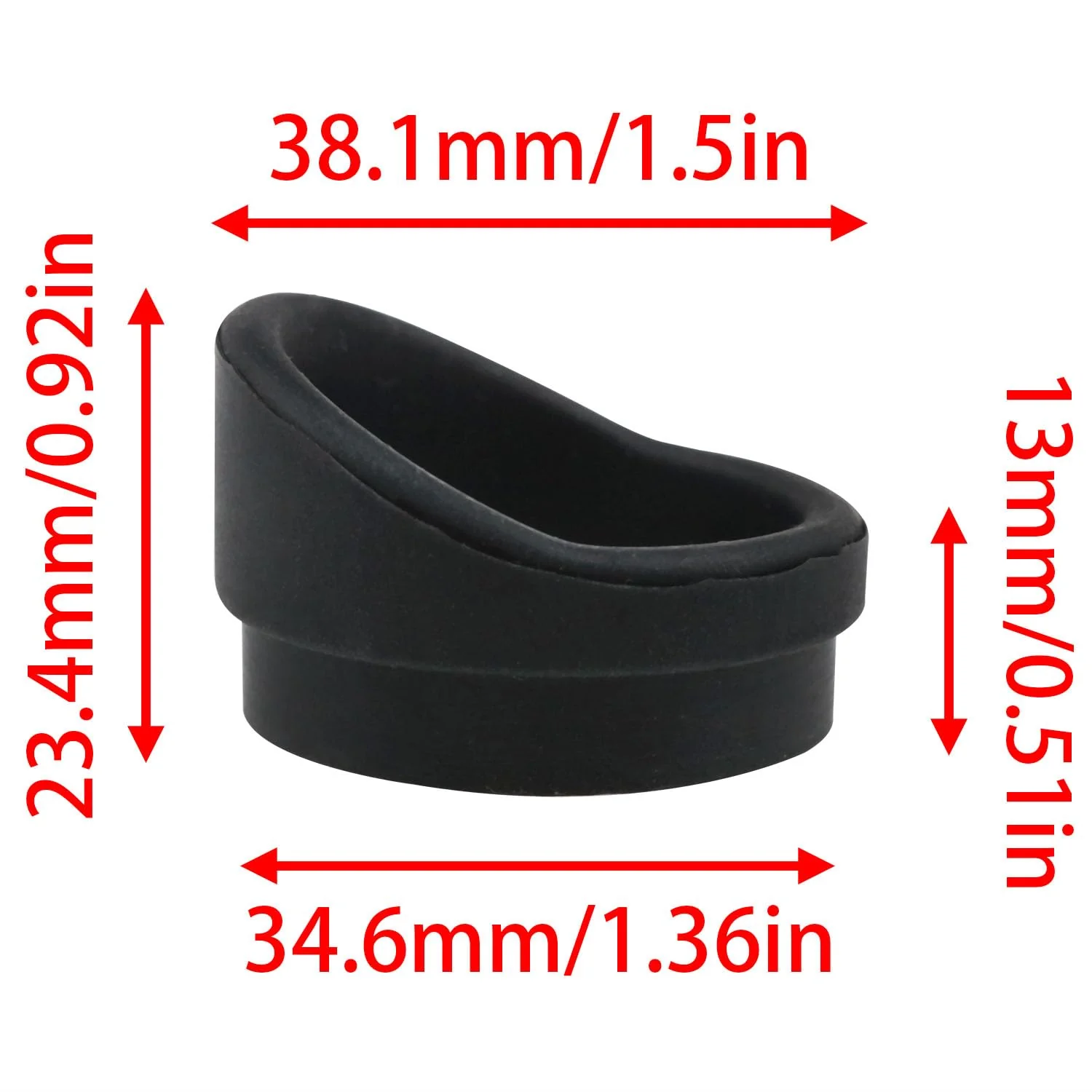 Binoculars Rubber Eyepiece for 29mm-31mm Stereoscopic Microscope Eyepiece Binocular Eye Cup Replacement Stereomicroscope for Rubber Eyepiece Guard Eyepiece Cover 2pcs - Image 3