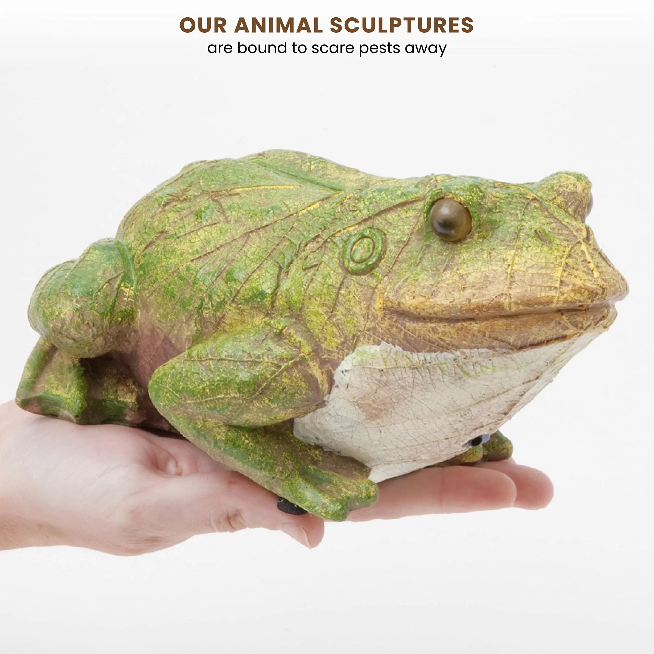 Bits and Pieces - Frog Motion Sensor and Detector Statue - Animal Gardening Gifts - Weather Resistant Garden Decoration Sculpture - 4½" x 8½" - Image 7