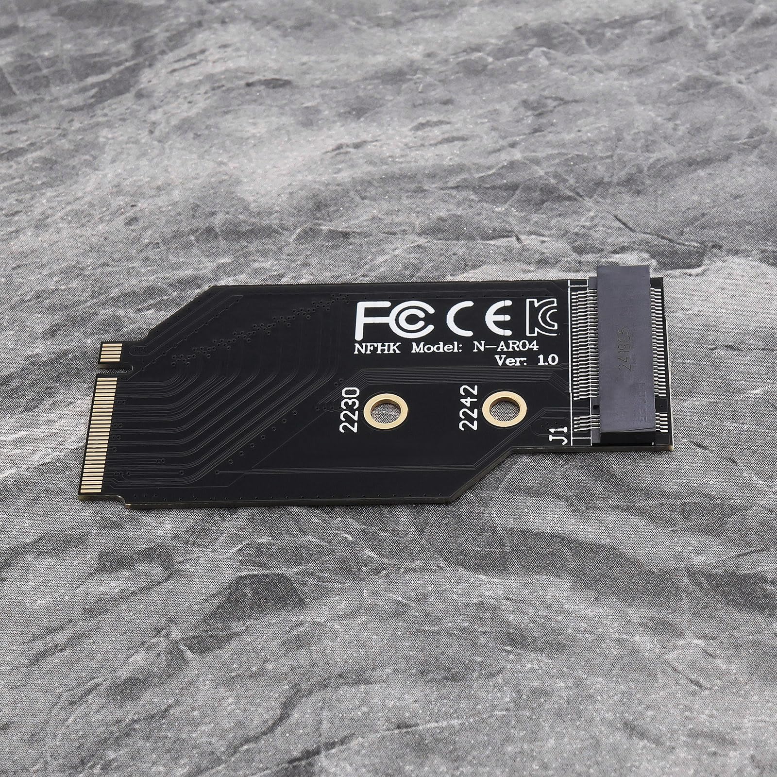 Black 2242 to 2280 NVMe M.2 PCIe 4.0 Adapter Card Compatible with Legion Go 2230/2242 NVMe to 2280 Expansion for Gaming Console Storage Upgrade - Image 7