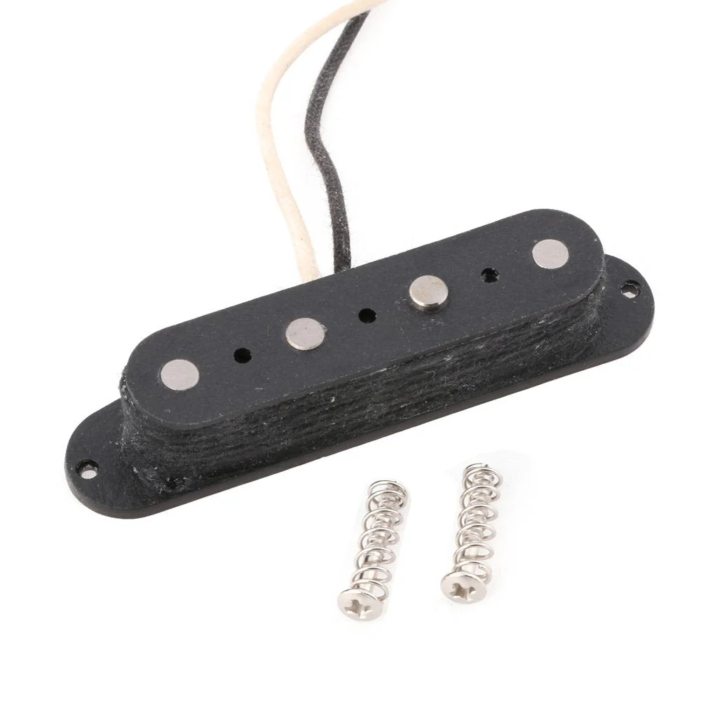 Black 4 String Guitar Pickup 5 Magnet Fiber Bobbin for Tele Bass 51PB - Image 2