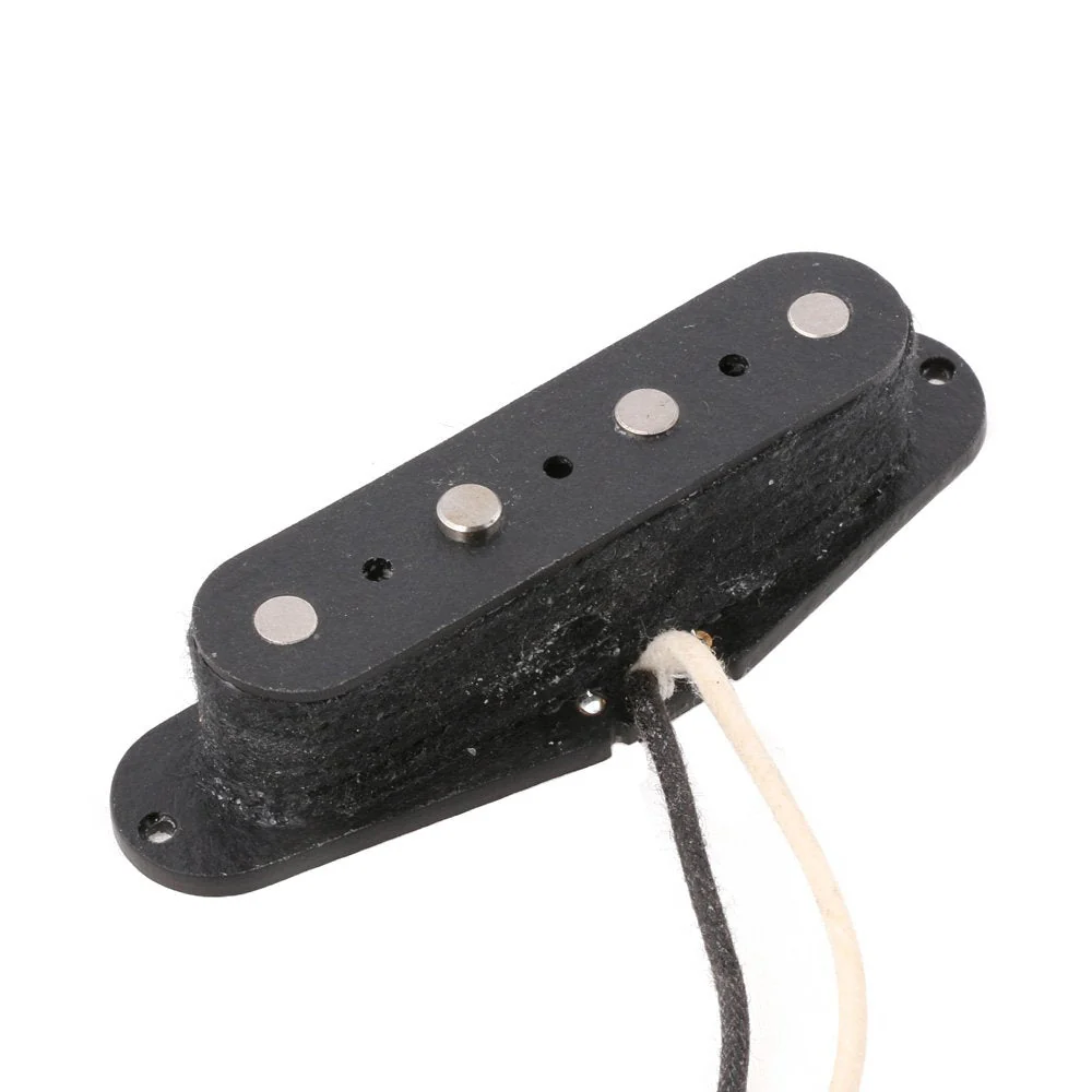 Black 4 String Guitar Pickup 5 Magnet Fiber Bobbin for Tele Bass 51PB - Image 3