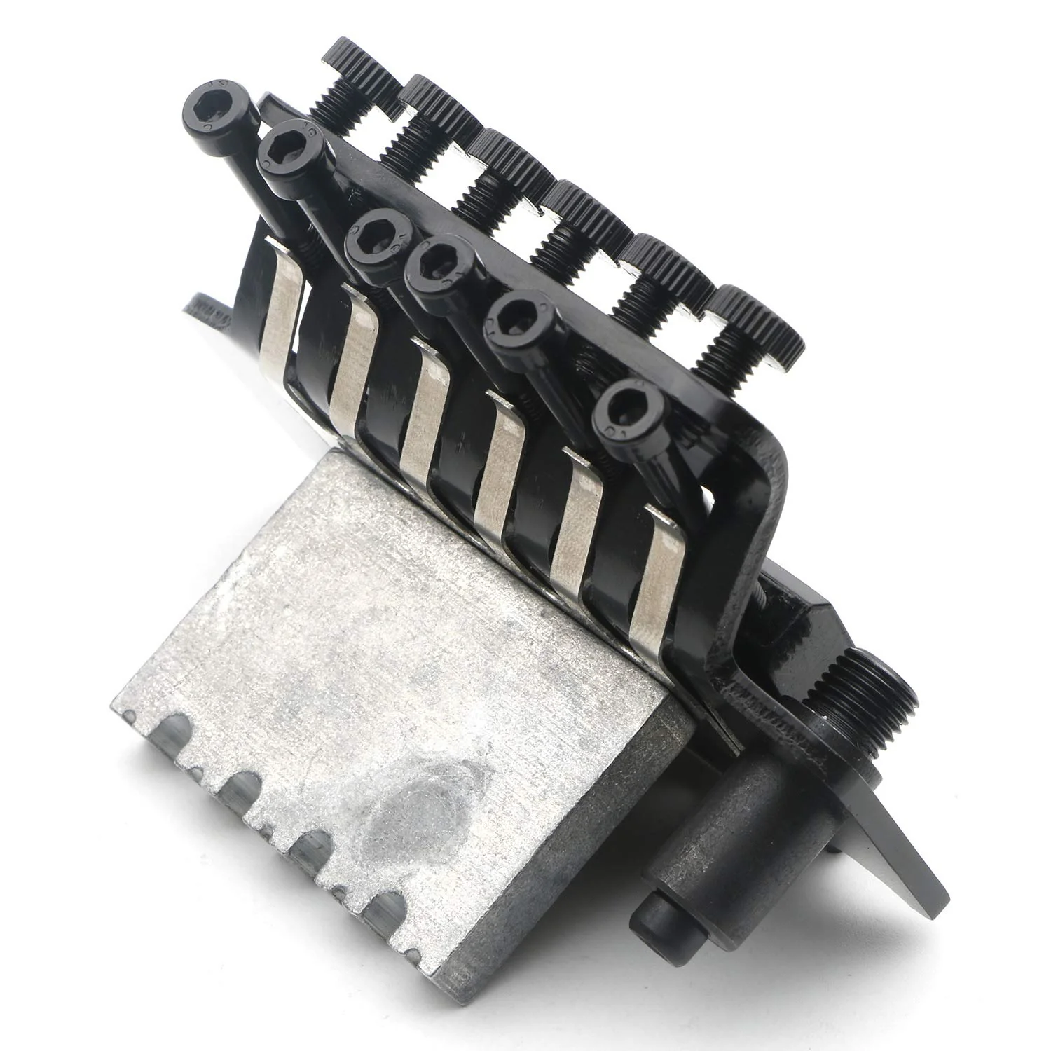 Black Electric Guitar Tremolo Bridge with Bar Double Strat Locking for Floyd Rose Type black - Image 5