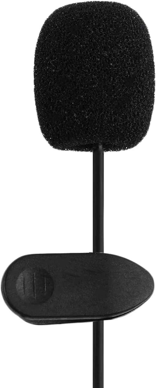 Black Plastic 3.5mm Wired Lavalier Microphone Speech Teaching Sound Amplifier Mic for Phone PC，Wireless Microphones and Systems，Wireless Lavalier Microphones - Image 4