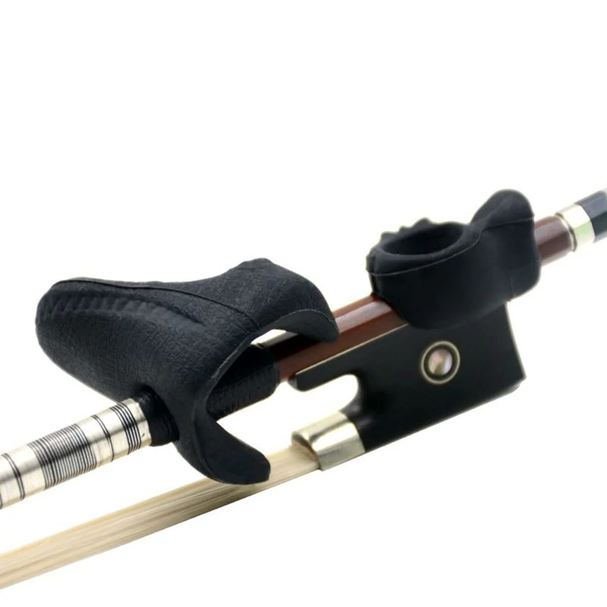 Black Violin Bow Holder 4 Strings Bow Grip Partner Violin/Viola Teaching Aid Accessory for Kid Adult Learn Violins - Image 2