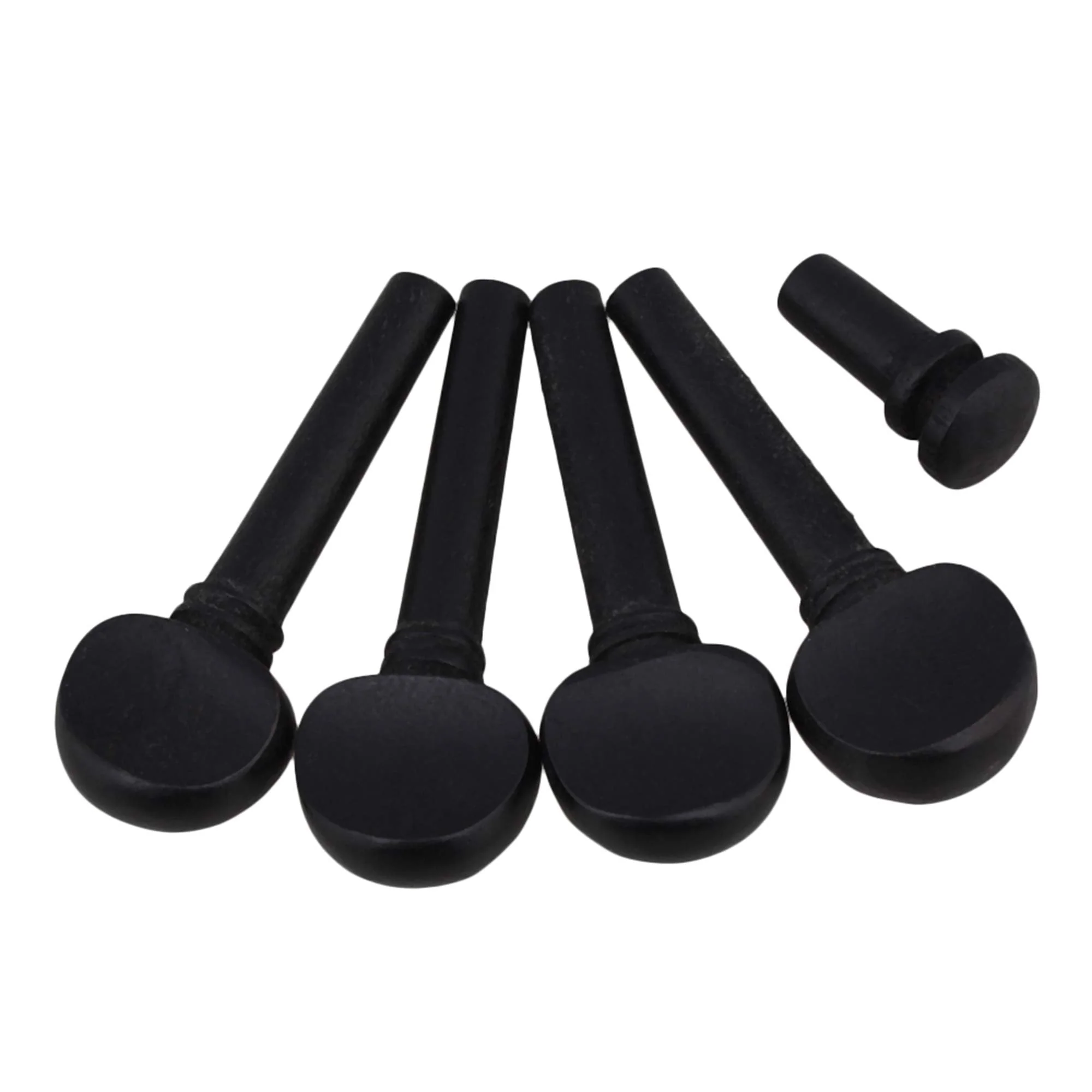 Black Wooden Tuning Pegs,Tuning Pegs with Endpin Replacement Parts for Violin String - Image 2