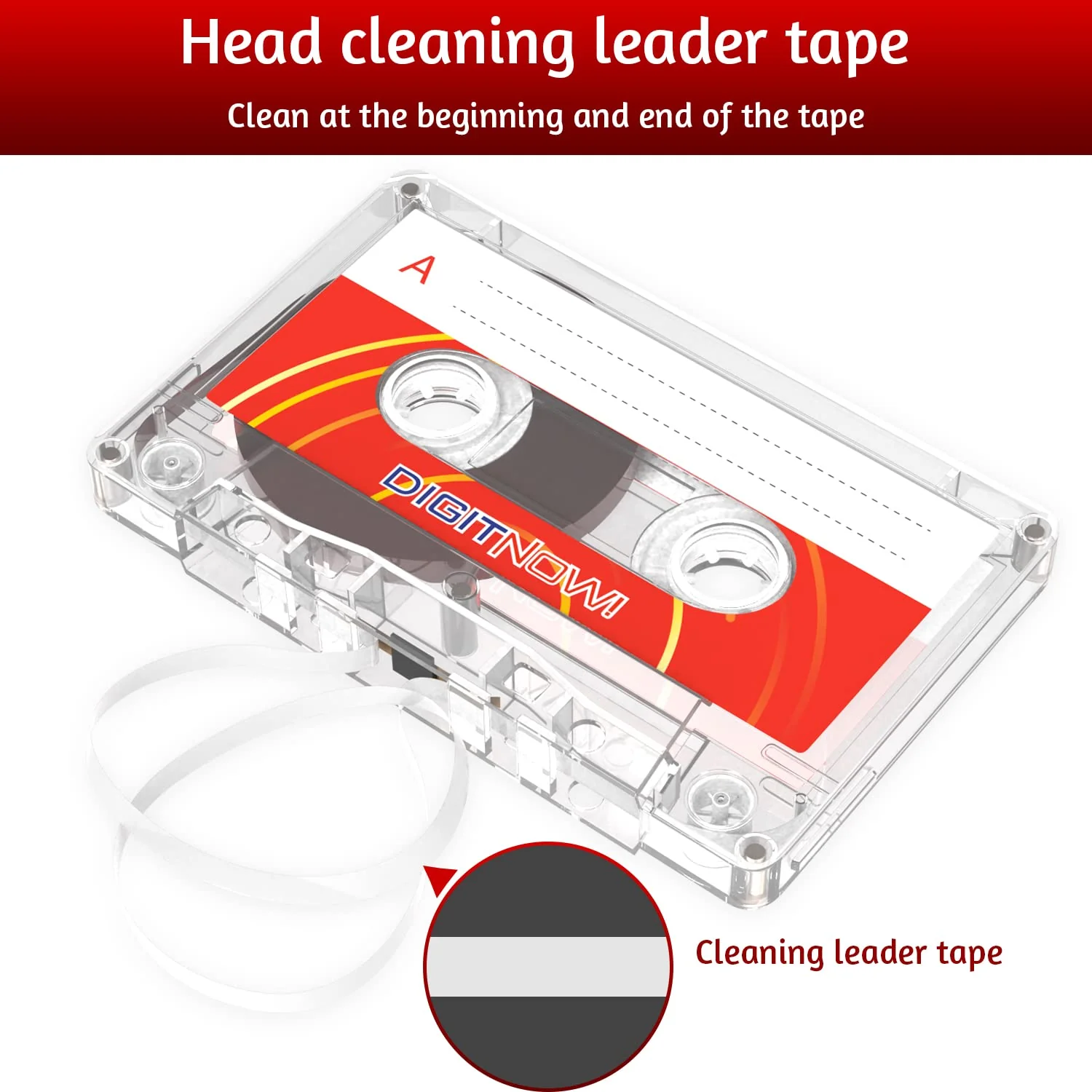 Blank Audio Cassette Tape - 90 Minutes Recording Time - Low Noise and High Output - Dictation, MP3 Recording to Blank Tape - Pack of 5 - Image 5