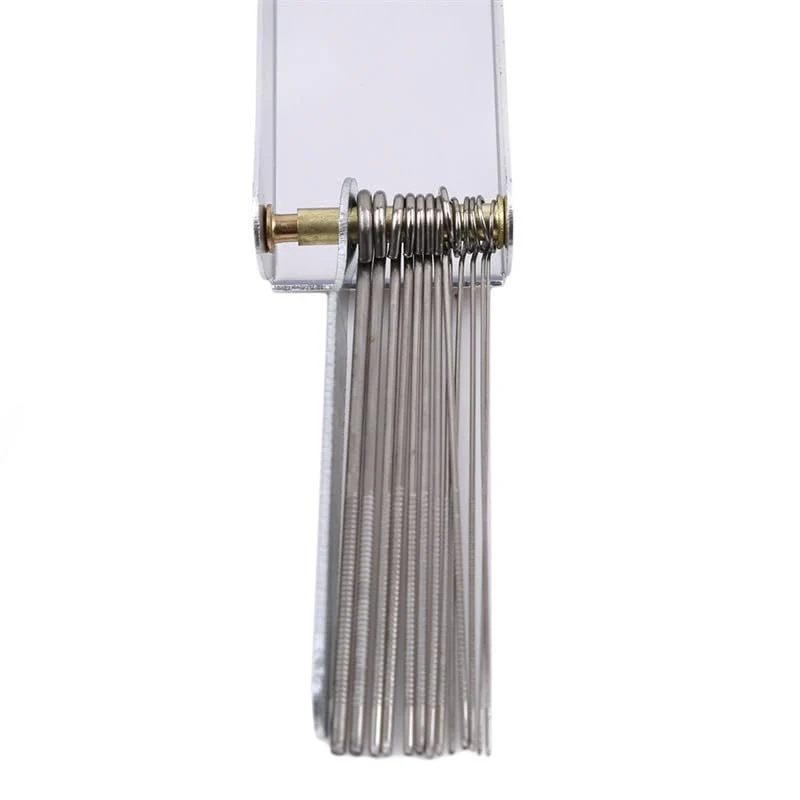Blue Needle File Set Luthier Sperrins Guitar Nut Slotting File Saw Rods Slot Filing Set Needle File Set Replacement Tools Tip Cleaner Files Guitar Tools Instrument Accessories - Image 3