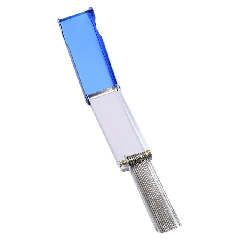 Blue Needle File Set Luthier Sperrins Guitar Nut Slotting File Saw Rods Slot Filing Set Needle File Set Replacement Tools Tip Cleaner Files Guitar Tools Instrument Accessories - Image 4
