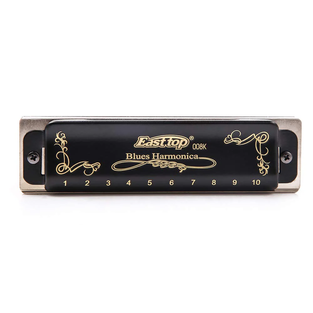 Blues Harmonica E Key, Diatonic 10 Hole 20 Tone 008k Black Harmonica, Standard for Professionals, Adults & Beginners - Image 3
