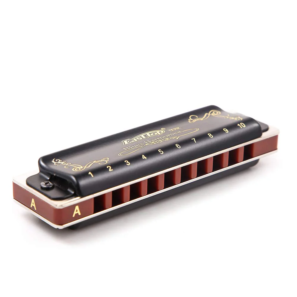 Blues Harmonica E Key, Diatonic 10 Hole 20 Tone 008k Black Harmonica, Standard for Professionals, Adults & Beginners - Image 4