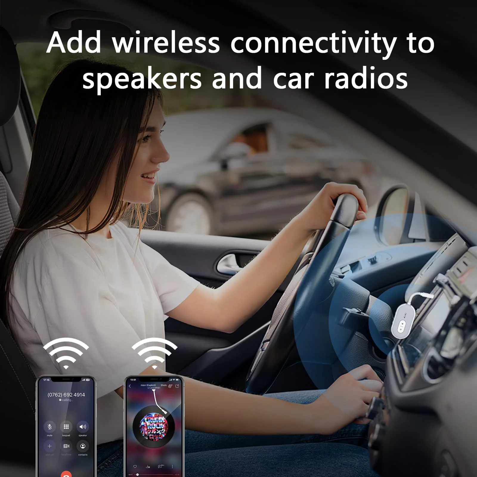 Bluetooth 5.3 Adapter for Airplane, Bluetooth Transmitter Receiver for 2 AirPods or BT Devices, Low Latency, Audio Adpater with 3.5mm Jack & RCA Cable for TV PC Gym Switch Car/Home Stereo - Image 4