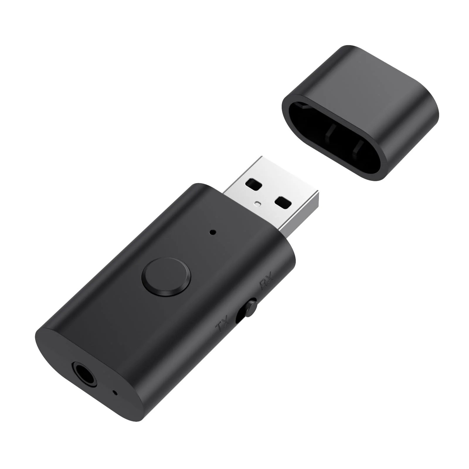Bluetooth 5.3 Transmitter Receiver, 3.5mm Aux Wireless USB Adapter, Low Latency, Built in Mic, Music Streaming, Handsfree Calls, Driver Free- for TV, PC, Home/Car Stereo, Headphones, Speakers - Image 2