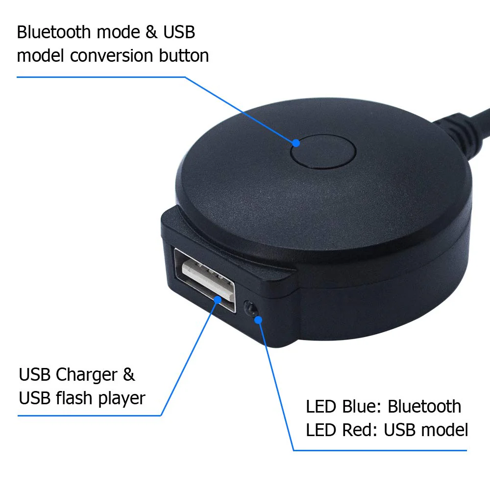 Bluetooth Adapter Compatible with Mini Cooper BMW Car Apple Android Phone Music AUX 3.5 Wireless Cable Capable Devices - Image 2
