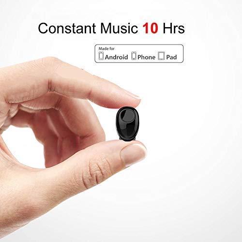Bluetooth Earbud 10 Hrs Playtime, Single Wireless Earphone, Mini Bluetooth Headset Hands-free Car Headphone, Cell Phone Bluetooth Earpiece for iPhone Samsung Android Phones PC TV Audiobook - Image 2