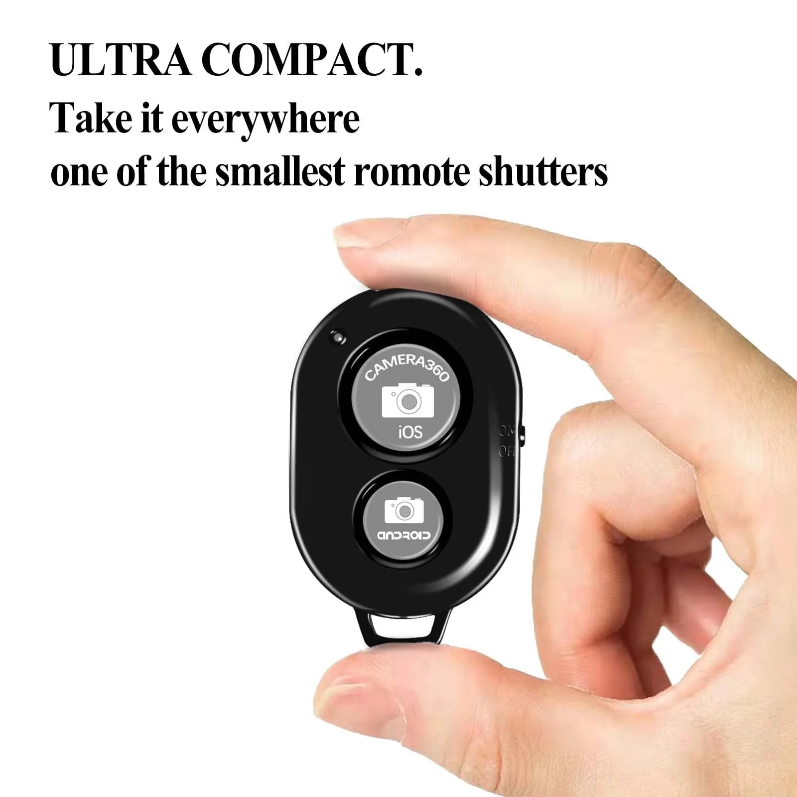 Bluetooth Remote for iPhone Camera - Belijean Bluetooth Remote Compatible with All iPhone, iPad and Tablets, Bluetooth Clicker for Photos & Videos 2 Pack Black 2PCS - Image 6