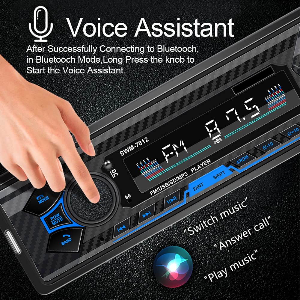 Bluetooth Single din car Stereo System for car, 7 inch Universal car Radio System for car,aftermarket car Radio,1 din car Radio,SWC/Subwoorf/BT - Image 2