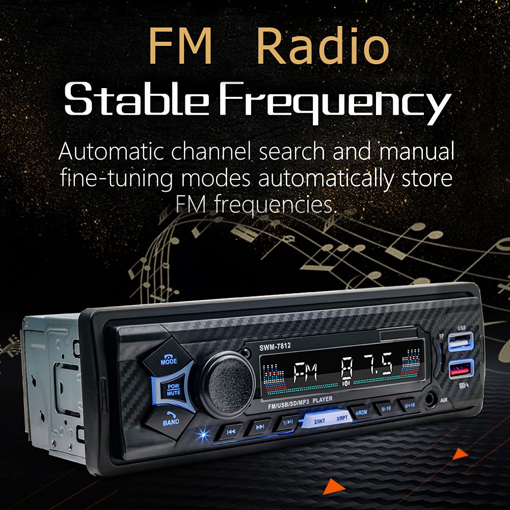 Bluetooth Single din car Stereo System for car, 7 inch Universal car Radio System for car,aftermarket car Radio,1 din car Radio,SWC/Subwoorf/BT - Image 3
