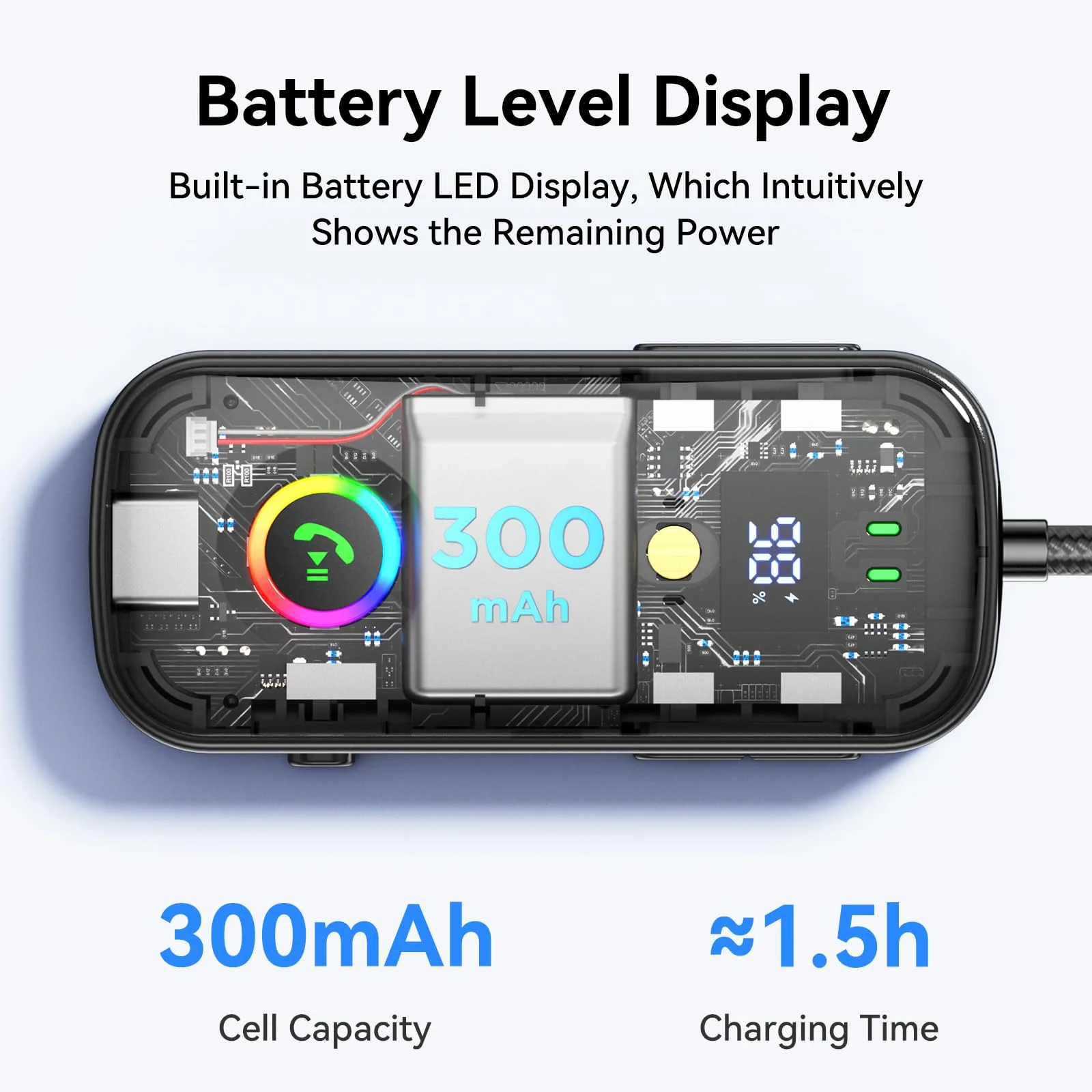 Bluetooth Transmitter Receiver,Supports 2 AirPod/Headphone,HD Battery Level Display,Low Latency, 3.5mm Audio Interface Bluetooth Audio Adapter,for Airplane,TV,Car,Gyms,Home Audio Stereo Systems - Image 7