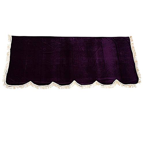 Bnineteenteam Electronic Keyboard Anti-Dust Cover 88 Key Piano Cover Split Curtain Design Purple - Image 2