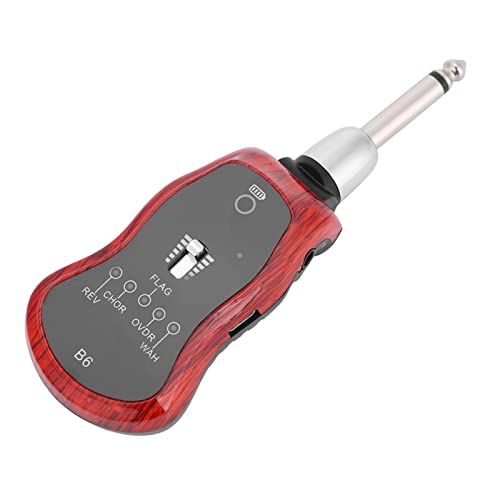 Bnineteenteam Guitar Effector, USB Rechargeable Battery and Guitar Effector, Super Portable Guitar Transmitter Receiver with 5 Sound Modes Accessory Mixer Supplies - Image 5