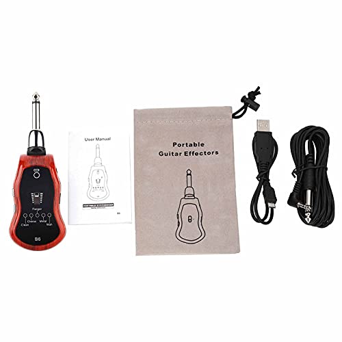 Bnineteenteam Guitar Effector, USB Rechargeable Battery and Guitar Effector, Super Portable Guitar Transmitter Receiver with 5 Sound Modes Accessory Mixer Supplies - Image 9