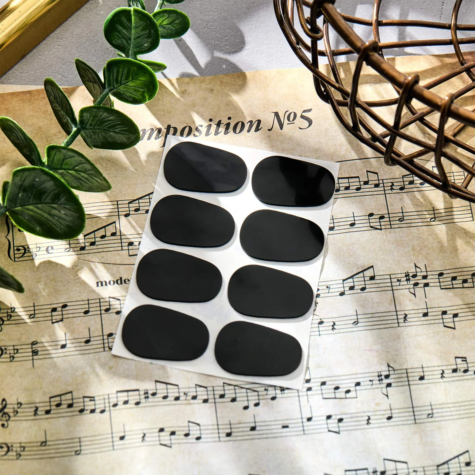 Boao 160 Pieces Saxophone and Clarinet Mouthpiece Cushion Sax Mouthpiece Patches Pads Cushions Thick Rubber 0.8 mm with Strong Adhesive - Image 7