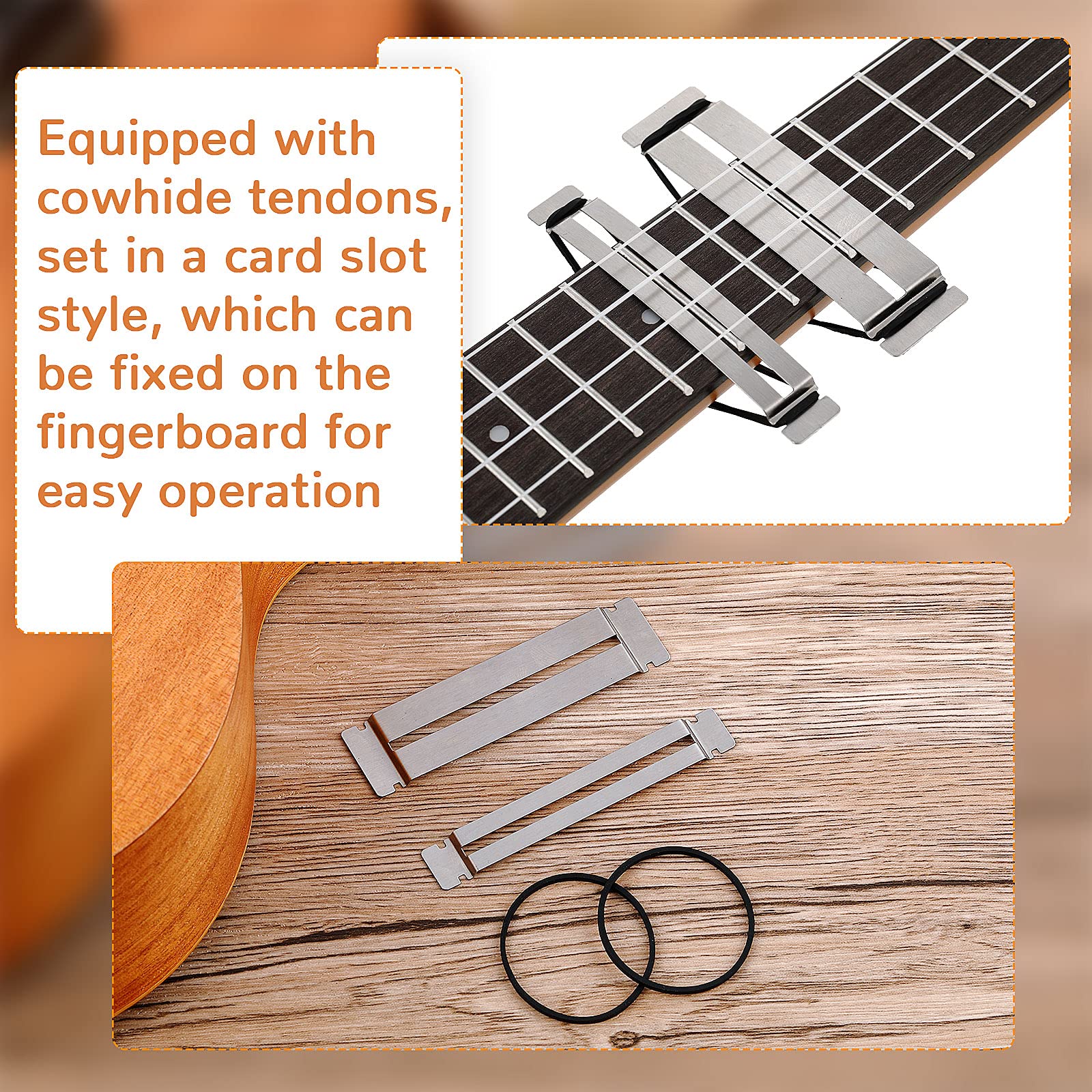 Boao 3 Sets Guitar Fret Protector Fingerboard Guards Stainless Steel Fretboard Protector Bass Guitar Fret Guards for Dressing and Polishing Frets Guitar Tool Luthier Tool Fret Polishing Kit - Image 3