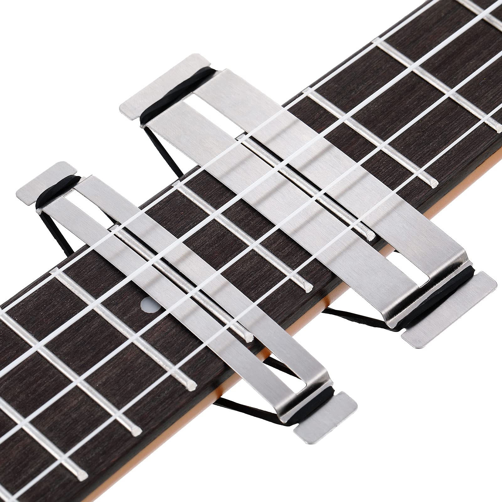 Boao 3 Sets Guitar Fret Protector Fingerboard Guards Stainless Steel Fretboard Protector Bass Guitar Fret Guards for Dressing and Polishing Frets Guitar Tool Luthier Tool Fret Polishing Kit - Image 5