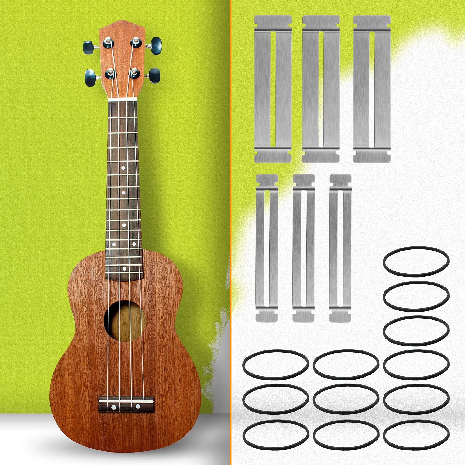 Boao 3 Sets Guitar Fret Protector Fingerboard Guards Stainless Steel Fretboard Protector Bass Guitar Fret Guards for Dressing and Polishing Frets Guitar Tool Luthier Tool Fret Polishing Kit - Image 7