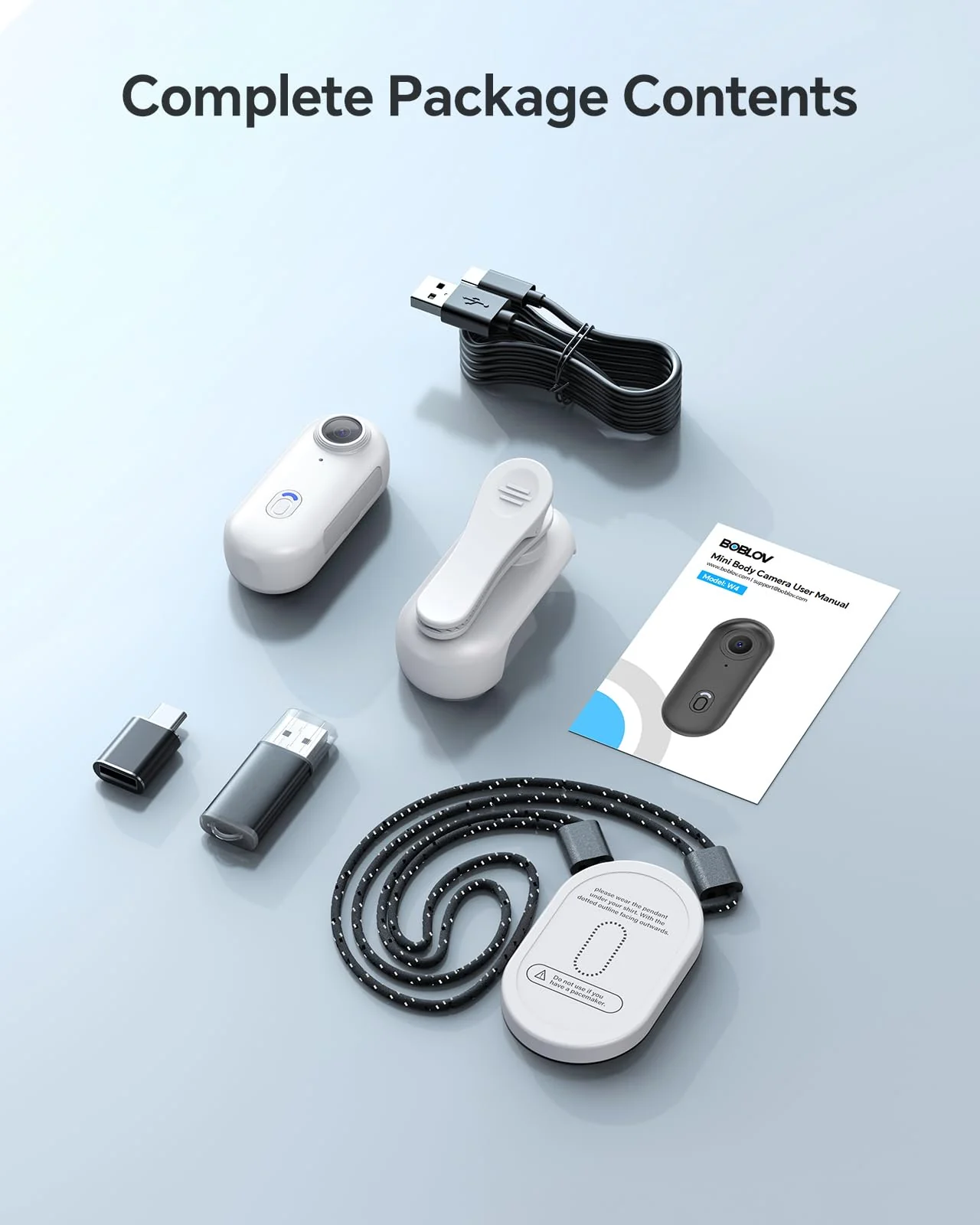 BOBLOV W4 2K Mini Body Camera, Wearable 128GB Camera with 360°Rotatable Clip & Magnetic Clip, 120 Minutes for Recording, Easy to Use and Take for Lecture, Traveling and Outdoors Activities (WT128GB) WT128GB - Image 8