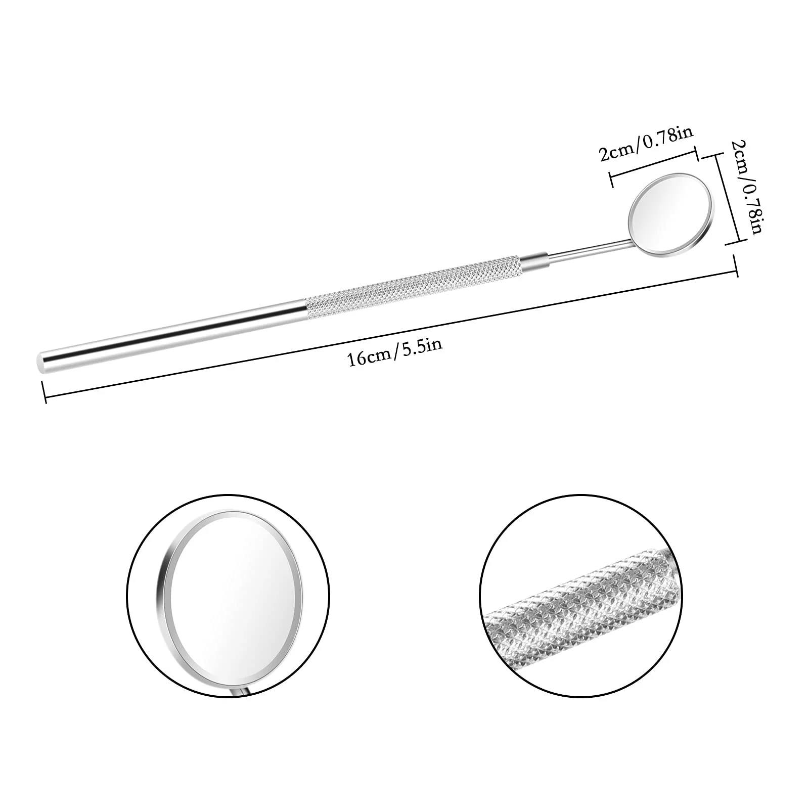Bobury Stainless Steel Beauty Makeup Mirrors Dental Tools for Eyelash Extensions/Inspect Instrument - Image 8