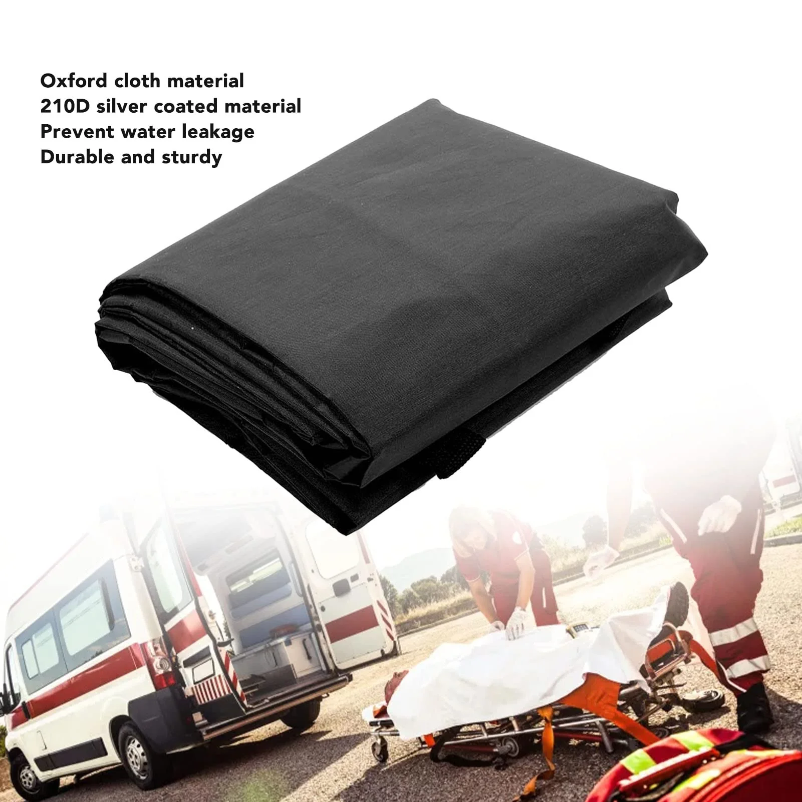 Body Bag, Coated Oxford Fabric, Leak-Proof, Body Carrier, Halloween Body Bag, Leakage Bag, Disposable Bag, Stretch Bag for Transporting (210 x 75 cm) 210*75CM - Image 4
