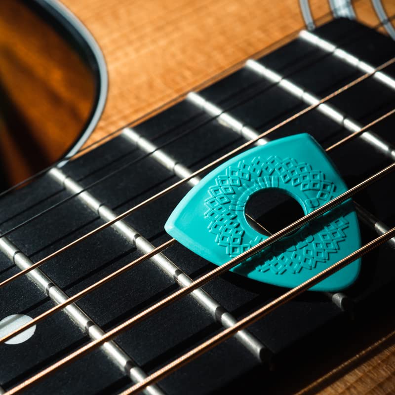 Bog Street Axe Blade Light Ergonomic, 3-Sided Guitar Pick. - One .5mm standard tip and Two 1.5mm Jazz style tips. (6-Pack) 6-Pack - Image 6