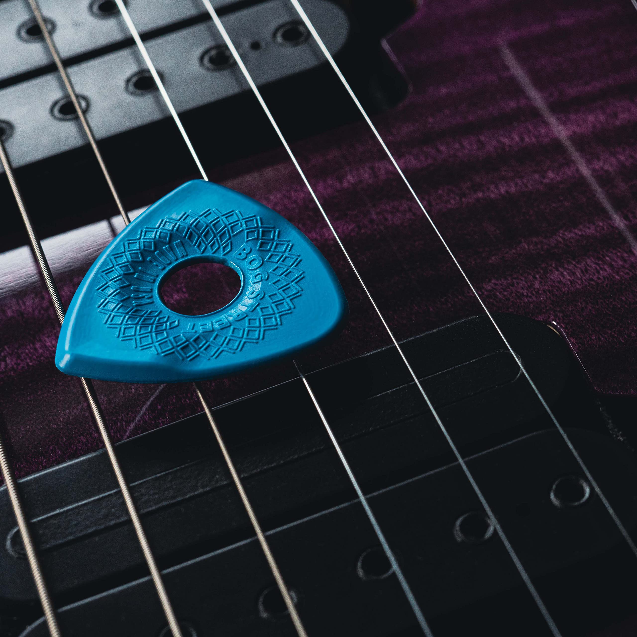 Bog Street AXE CUT Guitar Picks, Heavy, Electric, Acoustic and Bass Guitar Picks, Blue (6-Pack) 6-Pack - Image 6