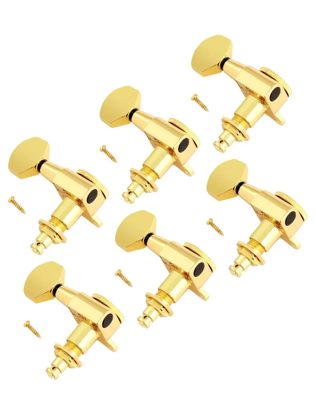 Bogart Locking Guitar String Tuning Pegs Sealed Machine Heads Tuners Tuning Keys 6 In Line for Right Handed Electric Guitar or Acoustic Guitar Gold., TP 21-GD-6R - Image 2