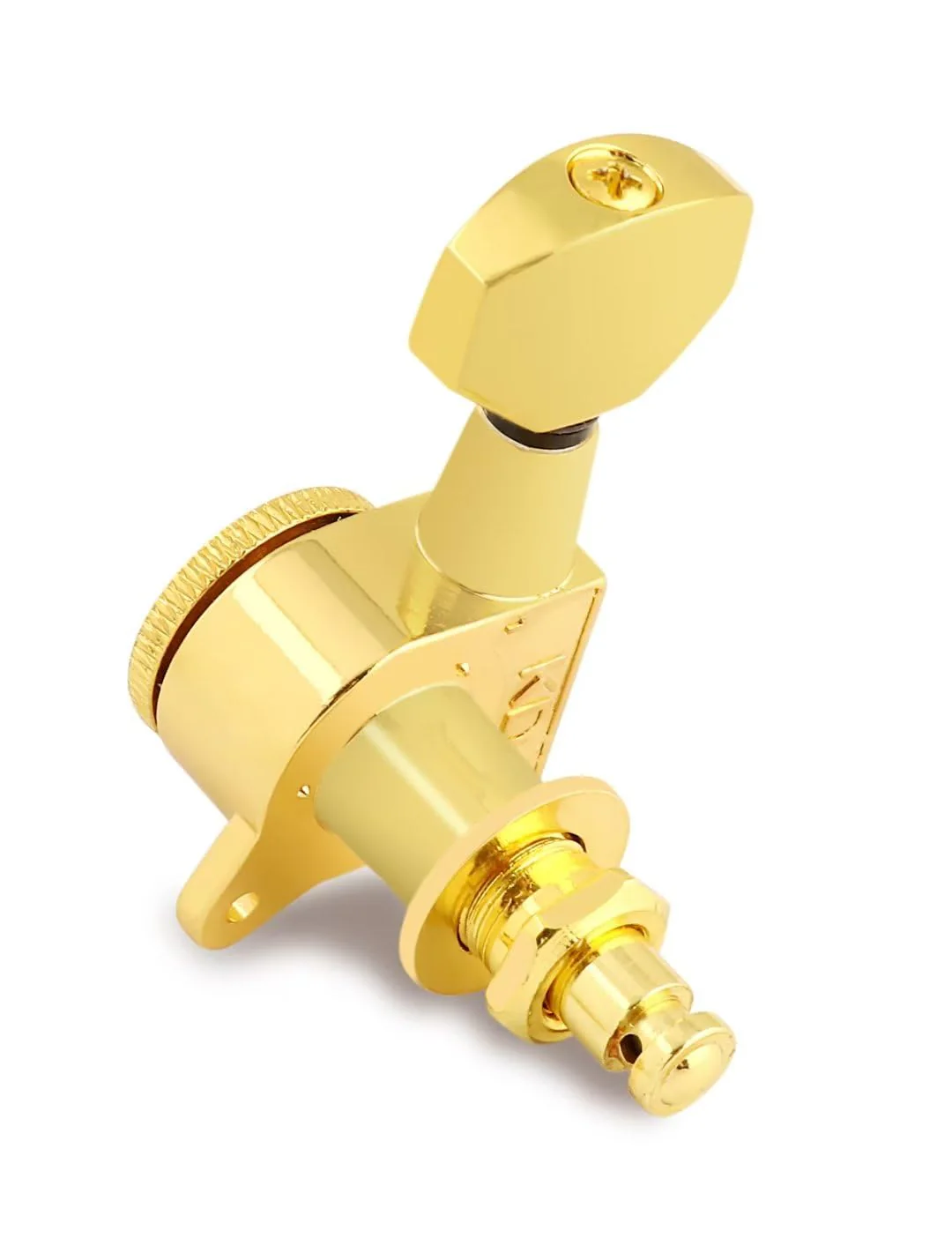 Bogart Locking Guitar String Tuning Pegs Sealed Machine Heads Tuners Tuning Keys 6 In Line for Right Handed Electric Guitar or Acoustic Guitar Gold., TP 21-GD-6R - Image 4