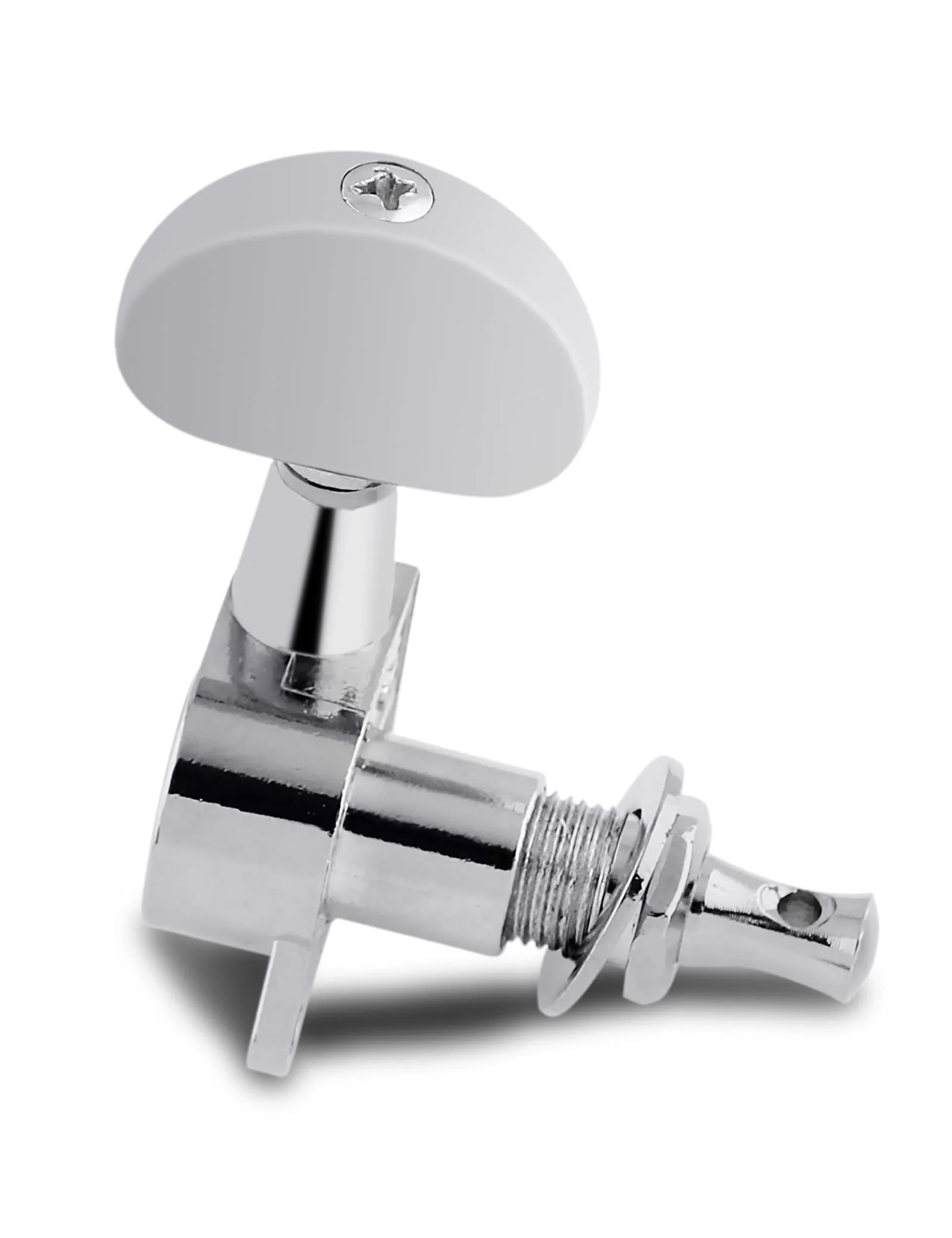 Bogart Sealed String Tuning Pegs Tuning Machines Grover Machine Heads Tuners Tuning Keys 6 In Line for Right Handed Acoustic Guitar or Electric Guitar Half Round Head Chrome., (TP 02-CR-6R) - Image 7